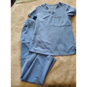 FIGS Ceil Blue Scrub Set